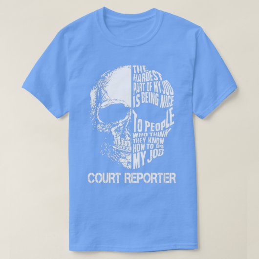 法廷記者 Tシャツ (デザイン正面)