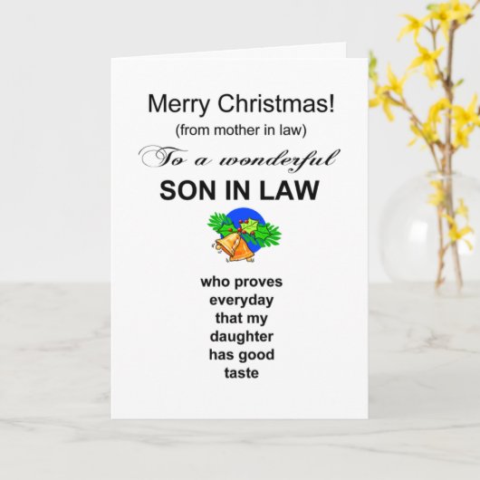 法律おもしろいの息子 カード (黄色い花)