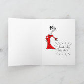 法律おもしろいの誕生日の娘 カード (内部)