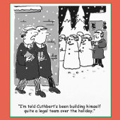 法律おもしろいテーマクリスマス シーズンカード