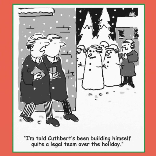 法律おもしろいテーマクリスマス シーズンカード