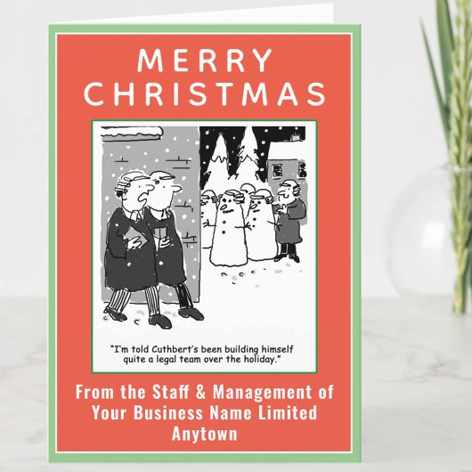 法律おもしろいテーマクリスマス シーズンカード
