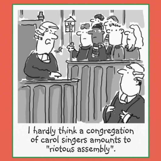 法律おもしろいテーマクリスマス シーズンカード