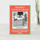 法律おもしろいテーマクリスマス シーズンカード (正面)