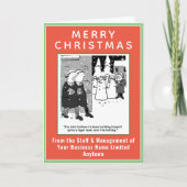 法律おもしろいテーマクリスマス シーズンカード (正面)