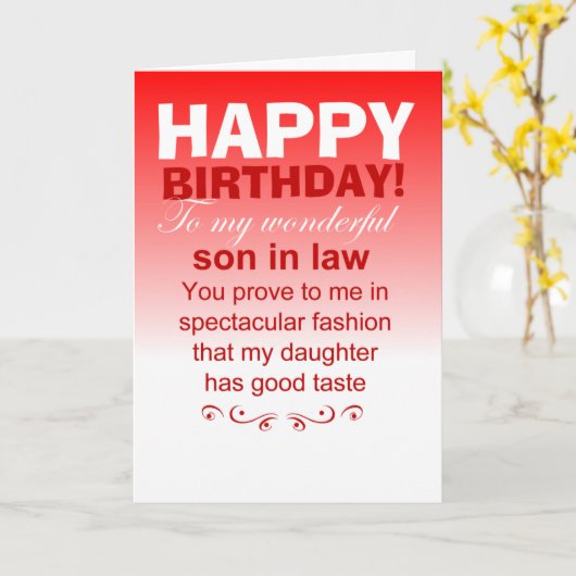 法律おもしろいハッピーバースデー息子 カード (黄色い花)