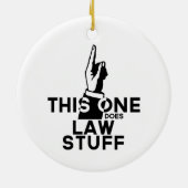 法律おもしろいヴィンテージ – 弁護士パラリーガルこの1つ セラミックオーナメント (裏面)