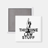 法律おもしろいヴィンテージ – 弁護士パラリーガルこの1つ マグネット (正面/裏面)