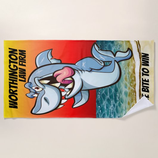 法律おもしろい会社版ビーチタオル ビーチタオル (正面)