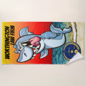 法律おもしろい会社版 ビーチタオル (正面)