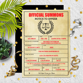 法律おもしろい勾引状法科卒業 招待状