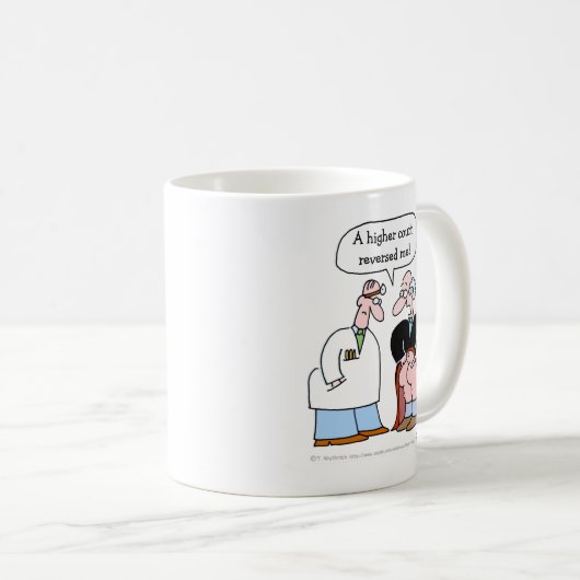 法律おもしろい漫画の裁判官が上級裁判所によって逆転 コーヒーマグカップ (正面右)