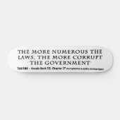 法律が多いほど腐敗した政府 スケートボード (横)