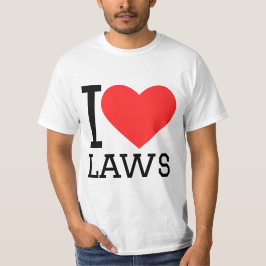 法律が好き Tシャツ (正面)
