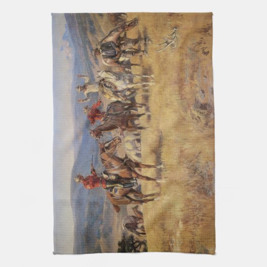 法律がCM Russellによってチャンスの端を鈍くする場合 キッチンタオル (縦)