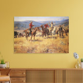 法律がCM Russellによってチャンスの端を鈍くする場合 キャンバスプリント (インサイチュ (リビング))