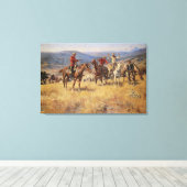 法律がCM Russellによってチャンスの端を鈍くする場合 キャンバスプリント (インサイチュ (ウッドフロア))