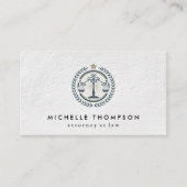 法律と正義のロゴ 名刺 (正面)