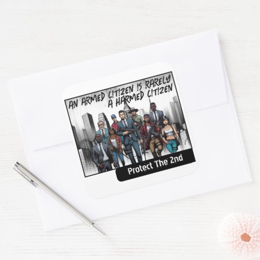 法律に従う国民 スクエアシール (封筒)