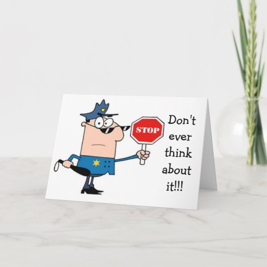 法律に話はハッピーバースデーあり カード (正面)