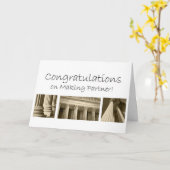 法律のなるパートナーの作成のお祝い カード (黄色い花)