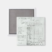 法律のオートグラフスコア マグネット (正面/裏面)