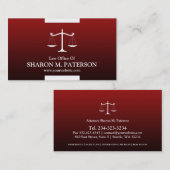 法律のスケールの名刺 名刺 (正面/裏面)