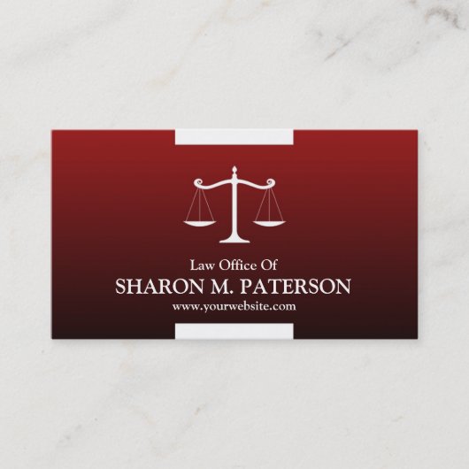 法律のスケールの名刺 名刺 (正面)