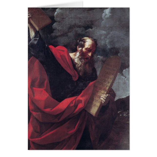 法律のタブレットを持つモーゼ (正面)