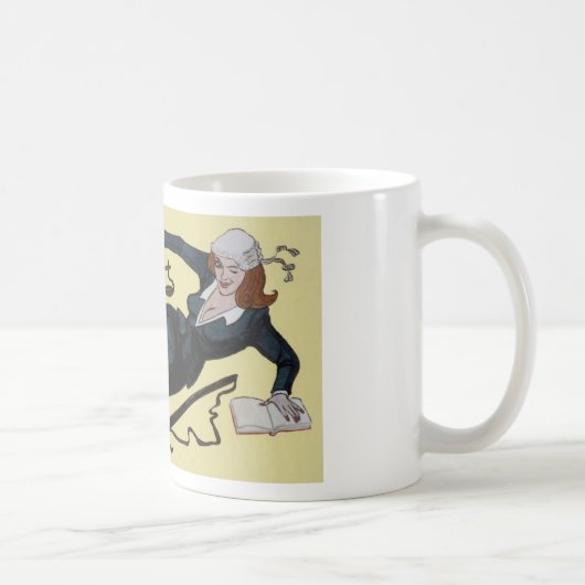 法律のマグを置くこと コーヒーマグカップ (右)