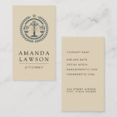法律のロゴ 名刺 (正面/裏面)