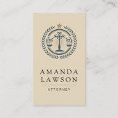 法律のロゴ 名刺 (正面)