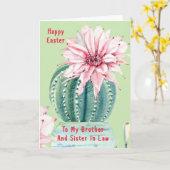 法律の兄妹のためのイースターカード カード (黄色い花)