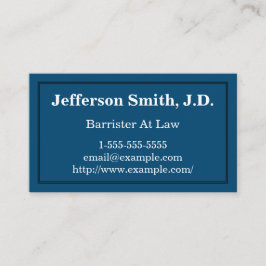 法律の名刺のシンプルな、基本的なバリスター 名刺