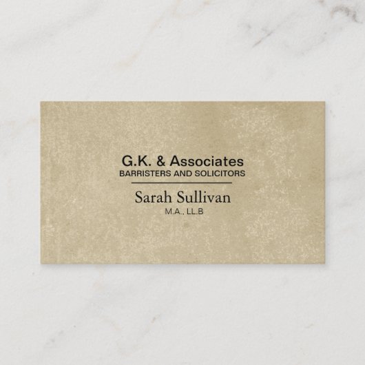 法律の名刺-シンプルな質弁護士の弁護士 名刺 (正面)