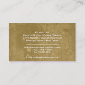 法律の名刺-シンプルな質弁護士の弁護士 名刺 (裏面)