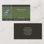 法律の名刺-ロゴ 名刺 (正面/裏面)