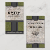 法律の名刺-専門の石の質 名刺 (正面/裏面)