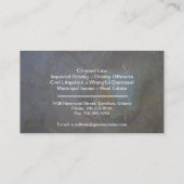 法律の名刺-石の質弁護士の弁護士 名刺 (裏面)