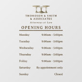 法律の天秤 槌 職業 営業時間 ウィンドウサイン (シート)