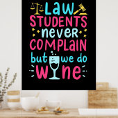 法律の学生は文句を言わない ポスター (キッチン)