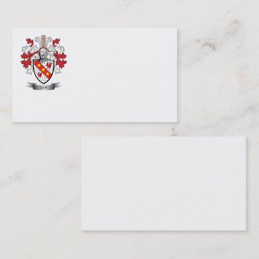 法律の家紋の紋章付き外衣 名刺 (正面/裏面)