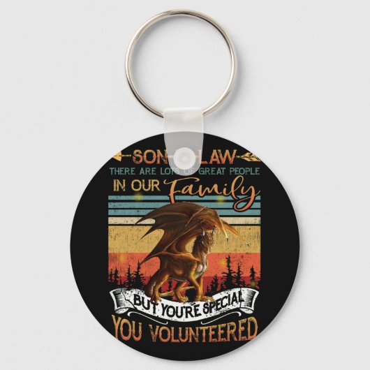 法律の息子の多くの人々が志願素晴らしした キーホルダー (正面)