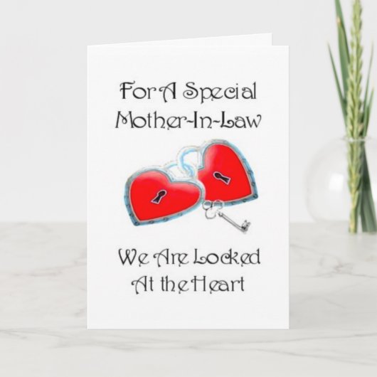 法律の特別な母にグラフィックと詩 カード (正面)