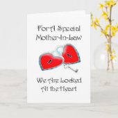 法律の特別な母にグラフィックと詩 カード (黄色い花)