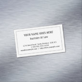 法律の磁気名刺の明白なバリスター マグネット名刺 (インサイチュ)