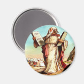 法律の磁石のテーブルを持つモーゼ マグネット (正面/裏面)