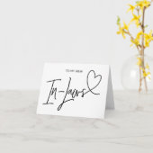 法律の親のための法律の結婚祝いの私の新しいに カード (黄色い花)