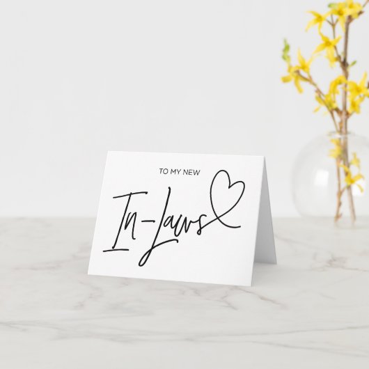 法律の親のための法律の結婚祝いの私の新しいに カード (黄色い花)