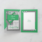 法律の誕生日の海の緑の灰色の素晴らしい娘 カード (内部)